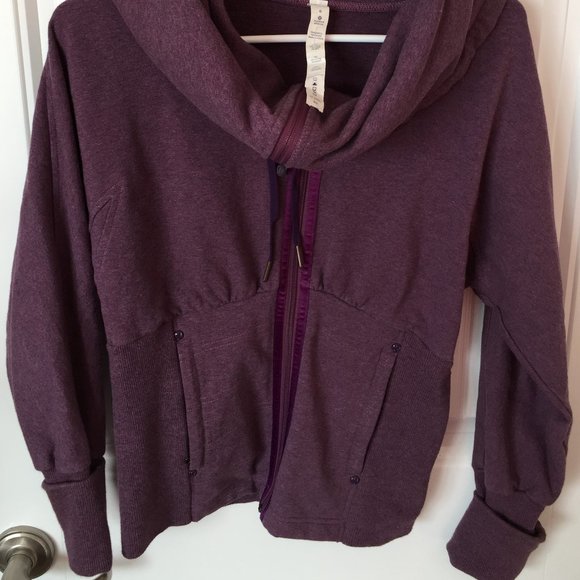 LULULEMON COWL NECK JACKET Size 6 - Picture 4 of 4